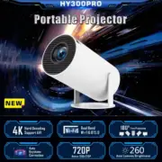 4k Projector Android11 Dual Wifi6 260ANSI BT5.0 1080P 1280*720P HD