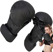 JIEBWCHA Boxing Gloves Men - Training Boxing Gloves | Professional Training Mitts with Adjustable Padded Design, Heavy Bag Striking Equipment for Gym Workout, Fitness Exercise, Indoor Outdoor