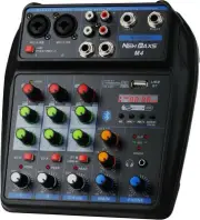 4 Channel Musical Mini Mixer New Baxs M4