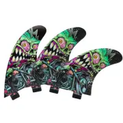 3DFins - Rider (fits FCS1 base) - Medium - Thruster - Surfboard Fins - New