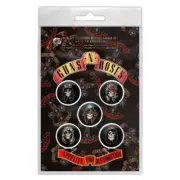 Guns N Roses Appetite For Destruction Button Badge Set Official Rock Band Merch