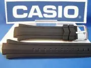 Casio watch band EF-514 Edifice Black Resin Strap.Original Two-Piece Watchband w
