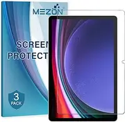 [MEZON] [3 Pack] Ultra Clear Film Screen Protector for Samsung Galaxy Tab S9 (11") SM-X710, X716 – Case and Pencil Friendly (Tab S9, Clear)