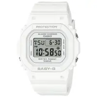在飛比找ETMall東森購物網優惠-CASIO BABY-G 經典百搭方型電子腕錶-白色 BGD