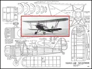 Model Airplane Plans (FF): Travel-Air Speedwing 1/16 Scale 23" Wingspan Rubber