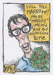 ACEO Original Art Card "Proposal" by Outsider Artist rek - Signed OOAK