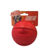 Nerf Dog Red Textured 3 1/2" Squeak Toss Ball