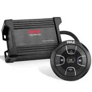 Pyle PLMRMBT5B 2 Channel Bluetooth Marine Amplifier Kit