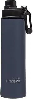 made by Fressko | Move Wide Mouth Insulated Stainless Steel Water Bottle-Denim | with Sip Lid | 22 oz 660ml |BPA-Free | Leak Proof Lid