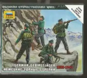 Zvezda WWII German Gebirgsjager, 1939-1943 Figure Set in 1/72 6154 ST