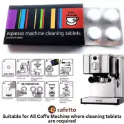 CAFETTO CINO CLEANO Espresso Machine Cleaning Tablets - 1 to 4 Pack Options