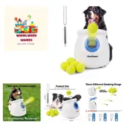 Dog Automatic Ball Launcher for Large Dogs Dog Ball Thrower Machine Outdoor I...