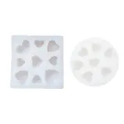 Heart Shapes Cake Soap Mold DIY Aromatherapy Silicone Making Mold