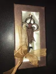 Wedding Favor Skeleton Key Bottle Opener Antique Copper Finish New In Gift Box