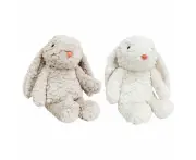 LVD Coffee/Cream Ella Bunny Kids Plush Toy Stuffed Animal Combo Set 32x22cm