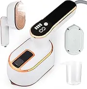 Travel Clothes Steamer Portable Iron LCD Screen 2 in 1 Powerful Steam Clothing 100 ml Wrinkle Remover for Garments, 1000 W 15S Quick Heating, Iron for Travel, Home, Office