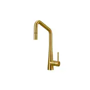 Oliveri Essente Square Goose Neck Mixer Tap - Gold