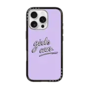 iPhone 16 Pro Impact Lite Case Girls Can Purple by Martina Martian