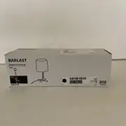 Ikea BARLAST Table Lamp Bedroom Bedside Light, Black/White New Sealed Box