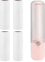 Flyanzebi Mini Lint Roller with Cover and 4 Refills, Portable Pocket Sticky Roller for Clothes, Pet Hair, Dust, Dandruff