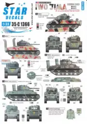 SRD35C1366 1:35 Star Decals - US Pacific Battles: Iwo Jima M4A2 M4A3 Sherman