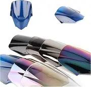 FUSHENGLI Windshield Compatible with Yamaha FZ1S FZ1 FZ-1 1000 S 2006-2011 Double Bubble WindScreen Motorcycle Accessories Fairing Deflector(Blue)