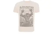 Black Panther Mens Linocut T-Shirt (Sand) - UTTV530