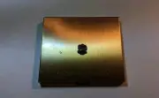 Vintage Powder Makeup Compact Gold Tone Sorority Shield Clean Sponge No Powder