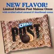 2025 Post Malone Oreo Cookies 2 Packs Salted Caramel Shortbread Limited Edition
