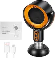 Portable Range Hood - 2 Speeds Desktop Range Hood, USB Plug in Portable Exhaust Fan, Adjustable Mini Extractor Hood, Efficient Kitchen Exhaust Fan with Filter for Indoor BBQ Hot Pot (Gold)