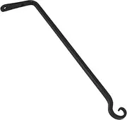 Abaodam Heavy Duty Plant Hanger Bracket for Outdoor Use Versatile Wall Hook for Flower Baskets Bird Feeders Lanterns Space Saving Design Black Finish