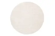 Ribera Ivory Textured Round Rug