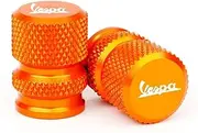 jininghaibo Compatible with Primavera 150 Sprint LXV 125 125 200 Motorcycle Accessories Tire Valve Air Port Stem Cover Caps(Orange)