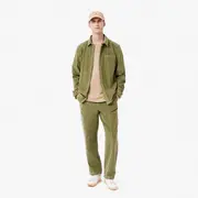 Straight Fit Velour Pants