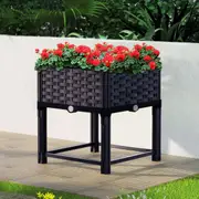 40x40x23cm Green Fingers Garden Bed PP Planter Box Raised Container Growing Herb