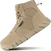 [FREE SOLDIER] Boots Men's Hiking Boots Tactical Combat Boots Outdoor Military Boots Men All Terrain Shoes for Hiking, Hunting, Work, Army Training, Combat