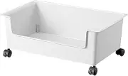 Bookcase on Wheels - Book Trolley on Wheels | Book Display Stand - Thick Book Trolley, Book Trolley on Wheels, Mobile Home Bookcase with Wheels, Books