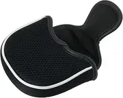ECSiNG Black Mesh Mallet Putter Cover Golf Putter Head Covers with Magnetic Closure Fashion Golf Accessories Golf Head Covers Putters