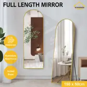 Viviendo Full Length Mirror Freestanding Arched 1500x500mm Floor Dressing Mirror