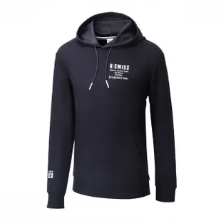 【K-SWISS】連帽上衣 Modern Hoodie-男-黑(107254-008)