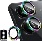 Camera Protection for Tempered Glass Camera Screen Protector for Xiaomi Redmi Note 13 Pro 4G, 1 Set Anti-Scratch 9H Hardness Lens Bubble-Free Screen Protector Tempered Glass Camera Protection