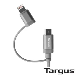 Targus ACC99505AP-50 鋁製系列 Lightning 2 in 1 傳輸線 1.2M-月光白 現貨