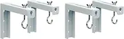 Binxind 4Pcs Projector Curtain Hanger Projector Screen L-Bracket Mounting Hanger Holder Adjustable Extension Mount Stand
