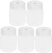 COLLBATH Versatile Mini Bottles Set Pcs Wide Mouth Plastic Containers for Liquid Solid Powder Storage