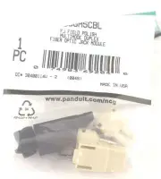 PANDUIT FJJGM5CBL FJ FIBER OPTIC JACK MODULE PLASTIC BLACK
