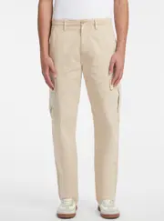 GUESS Jeans Beige Cargo Chino Pants Size: 30, Cotton
