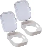 Child Proof Door Knob Covers - Toddler Door Knob Cover - Locks Handle Guards Safety Reusable for Kids Home Apartment Refrigerators Drawers Cupboard Toilet