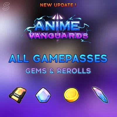 ROBLOX Anime Vanguards - Gamepasses and Items (UPDATE) - Fast Delivery!