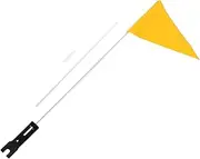 GAROZATION Bicycle Safety Flag Pole Set Tear Resistant Waterproof Flag with Height Adjustment for Child's Bike