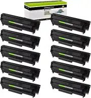 10PK Q2612A 12A Toner Cartridge for HP LaserJet M1319 M1319 1010 1012 1018 1020